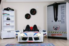 Детская кровать машина MUSVENUS AUDI white 190х90 см